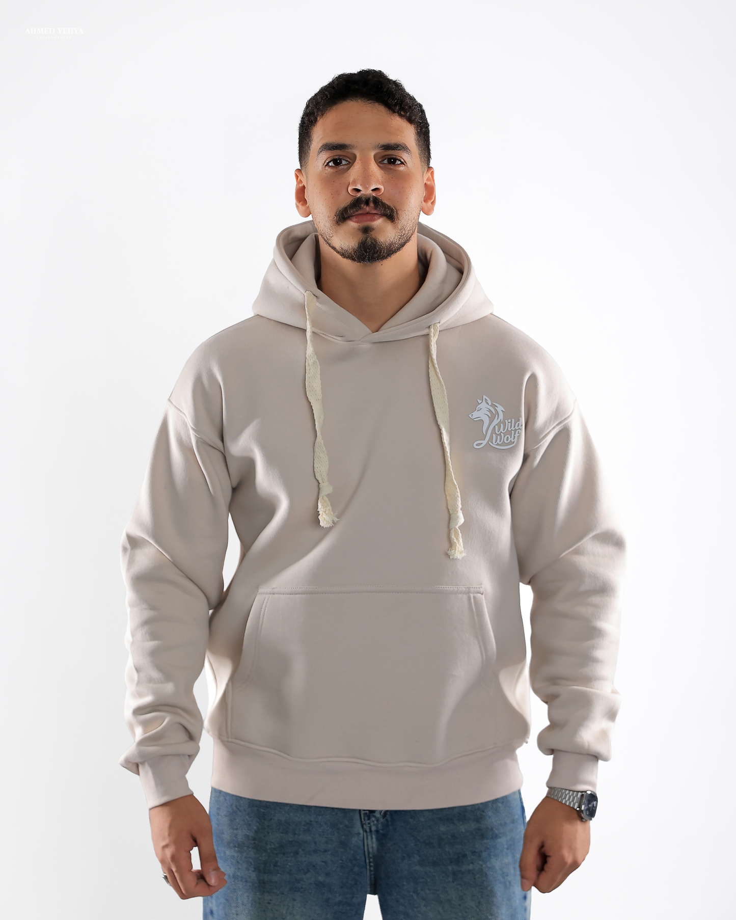 Cream Beige Hoodie
