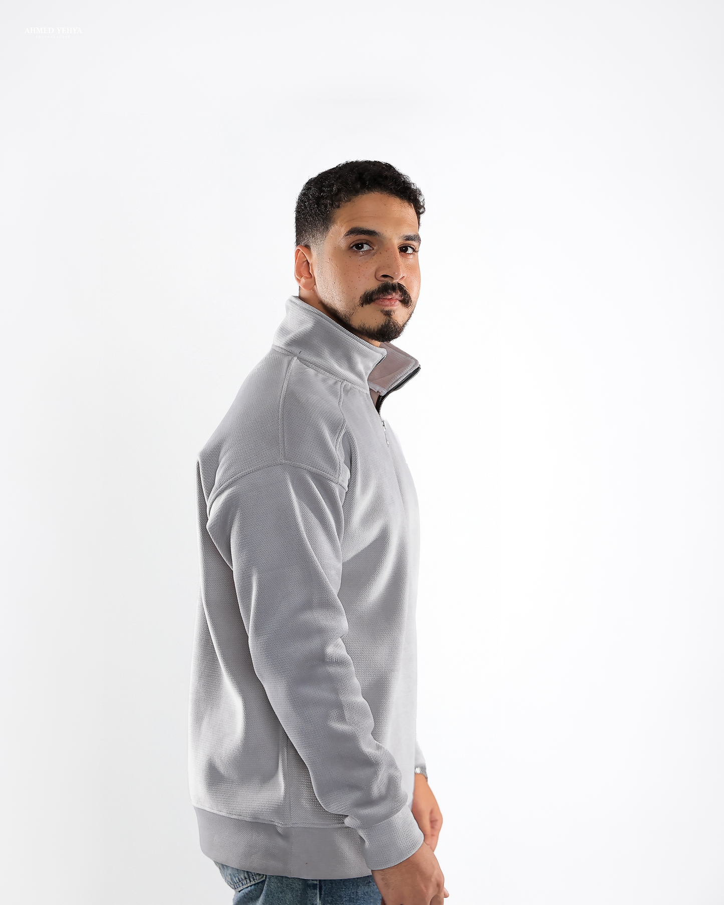 Gray Quarter Zip