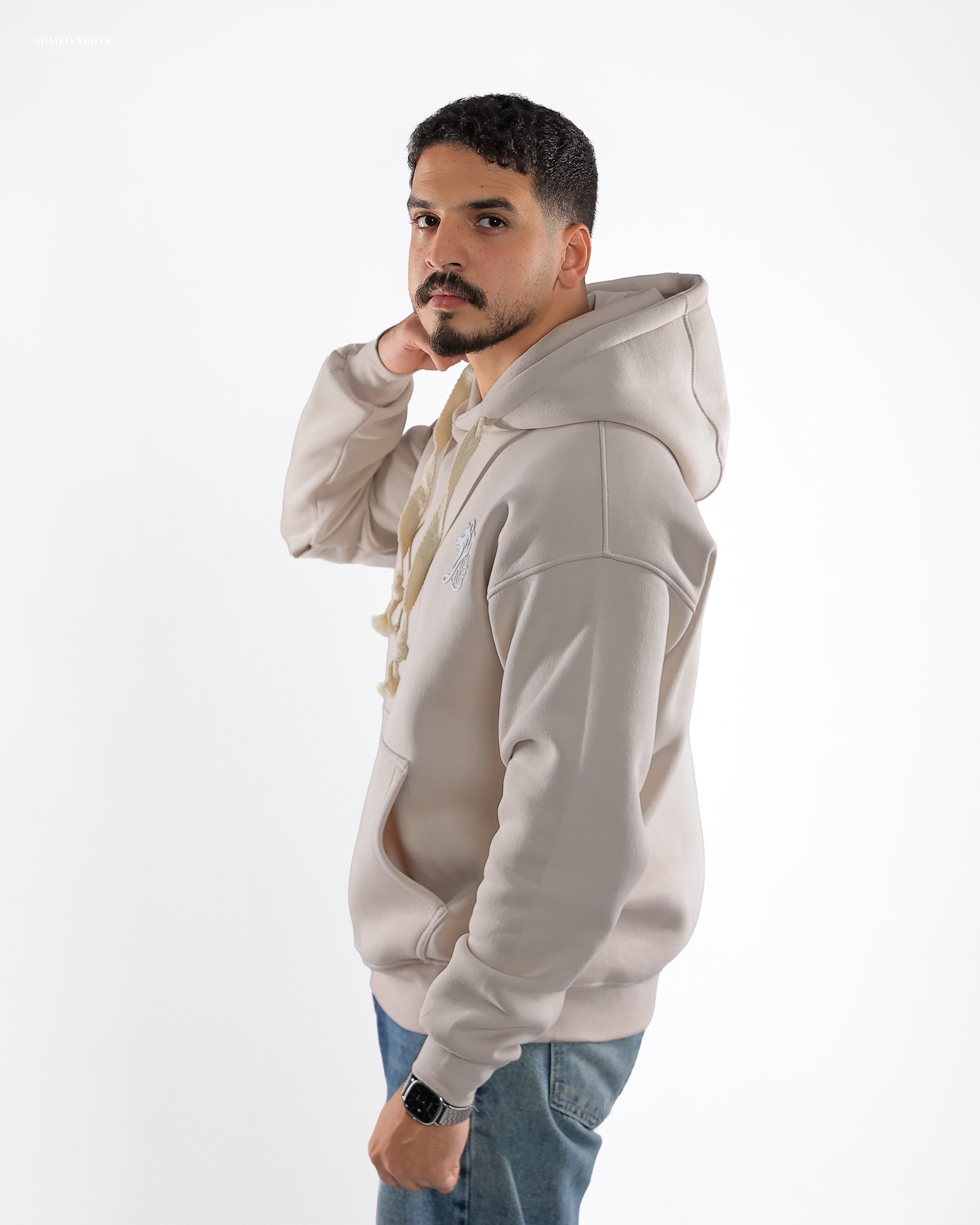 Cream Beige Hoodie